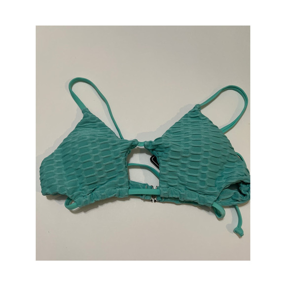 ZAFUL Cutout Bikini Set with Adjustable Straps Honeycomb Green NWT Size 4 - Picture 7 of 12